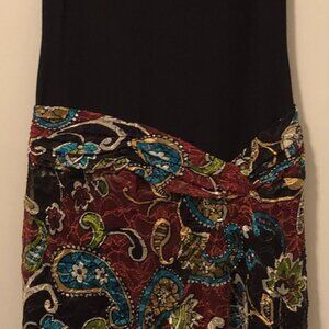 Cache Women's Vintage Lining Flower Dress Sleeveless Size 8 NWT Made in USA